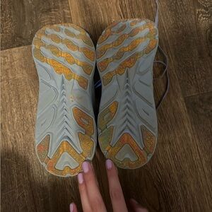 Tennis shoes in good condition.